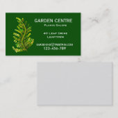Tuincentrum varenblad planten visitekaartje (Voorkant / Achterkant)