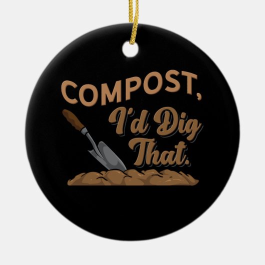 Tuincompost Keramisch Ornament (Voorkant)
