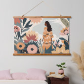 Tuincontemplatie Hangend Wandkleed (Slaapkamer)