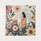 Tuincontemplatie Wandkleed (Voorkant)