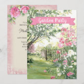 Tuindag/andere gelegenheden/uitnodiging kaart (Voorkant / Achterkant)