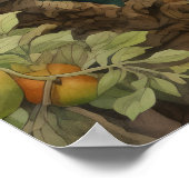 Tuindame fruit en glimlach poster (Hoek)