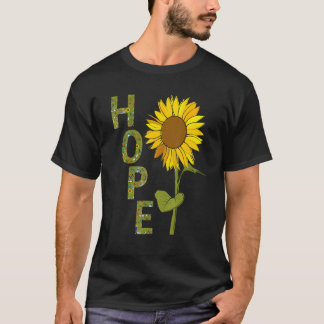 Tuinders Creëren Hoop Grote Zonnebloem T-shirt