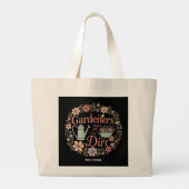 Tuinders kennen al het vuile grappige sarcastische grote tote bag (Achterkant)