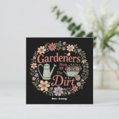 Tuinders kennen al het vuile grappige sarcastische kaart (Staand voorkant)