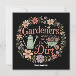 Tuinders kennen al het vuile grappige sarcastische kaart