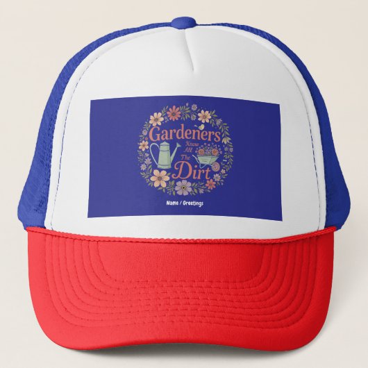 Tuinders kennen al het vuile grappige sarcastische trucker pet (Voorkant)