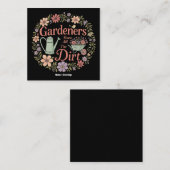 Tuinders kennen al het vuile grappige sarcastische vierkante visitekaartje (Voorkant / Achterkant)