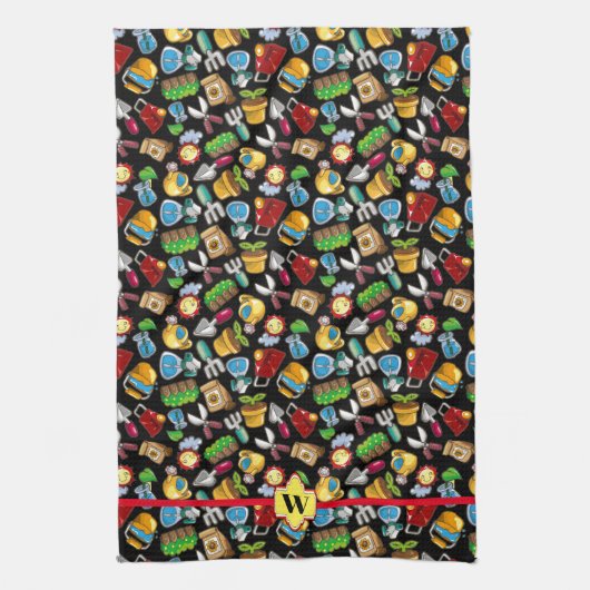 Tuinders oogsten wat ze zaaien keukenhanddoek (Verticaal)