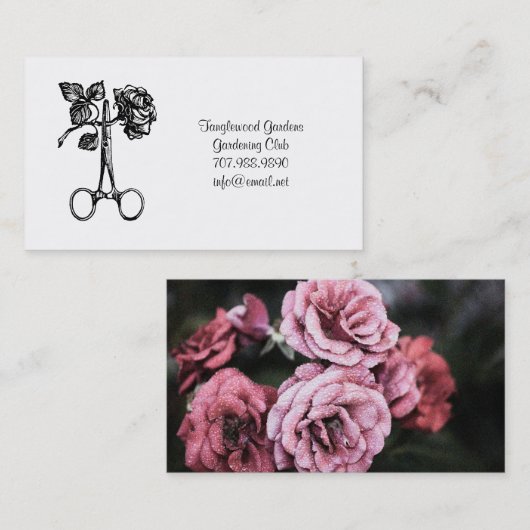 tuindersclub visitekaartje (Voorkant / Achterkant)