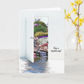 tuindeur en watervallen kaart (Gele Bloem)