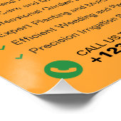 Tuindiensten, Landschapsarchitectuur Glossy Poster (Hoek)