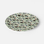 Tuindieren Rabbit Cat Dog Flowers Papieren Bordje (Gekanteld)