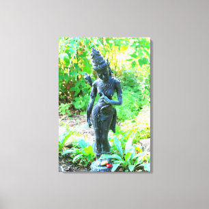 tuindoek omwikkeld in een godin canvas afdruk