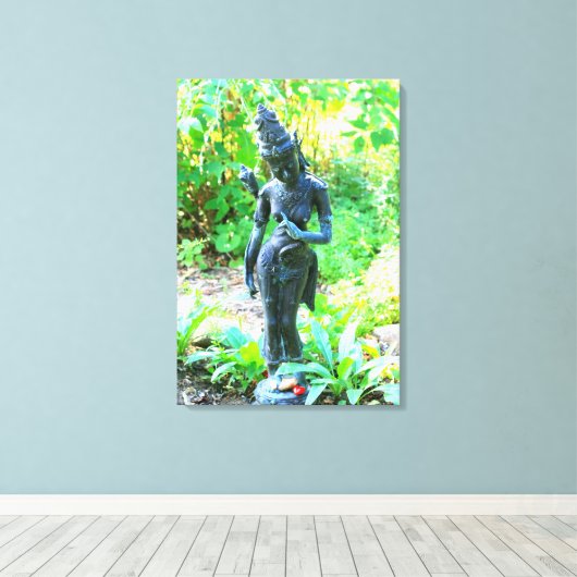 tuindoek omwikkeld in een godin canvas afdruk (Insitu (Houten vloer))