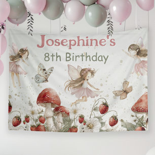 tuinelfjes meisje verjaardag spandoek