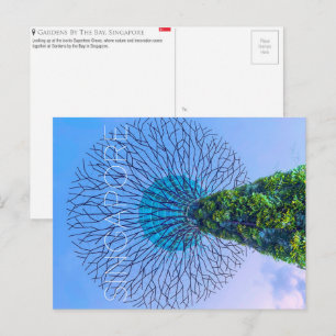 Tuinen bij de Baai, Singapore Reisansichtkaart Briefkaart