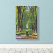 Tuinen bij het Paleis van Versailles (Frankrijk) Canvas Afdruk (Insitu (Houten vloer))
