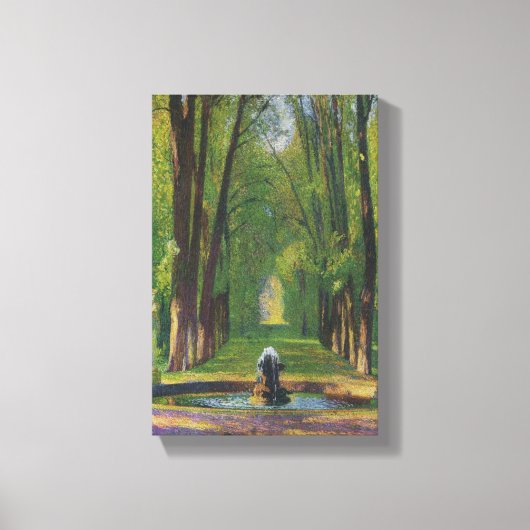 Tuinen bij het Paleis van Versailles (Frankrijk) Canvas Afdruk (Voorkant)