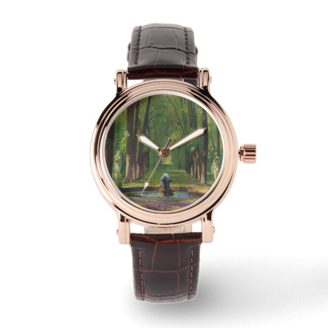 Tuinen bij het Paleis van Versailles (Frankrijk) Horloge (Voorkant)