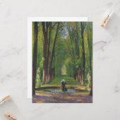 Tuinen bij het Paleis van Versailles (Frankrijk) Kaart (Voorkant / Achterkant in situ)