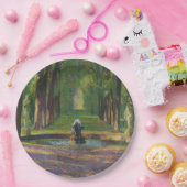 Tuinen bij het Paleis van Versailles (Frankrijk) Papieren Bordje (Feest)