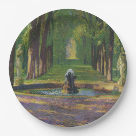 Tuinen bij het Paleis van Versailles (Frankrijk) Papieren Bordje