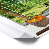 Tuinen door mijn raam. poster (Hoek)