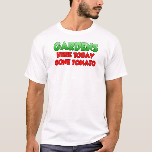 Tuinen hier vandaag Gone Tomato T-shirt (Voorkant)