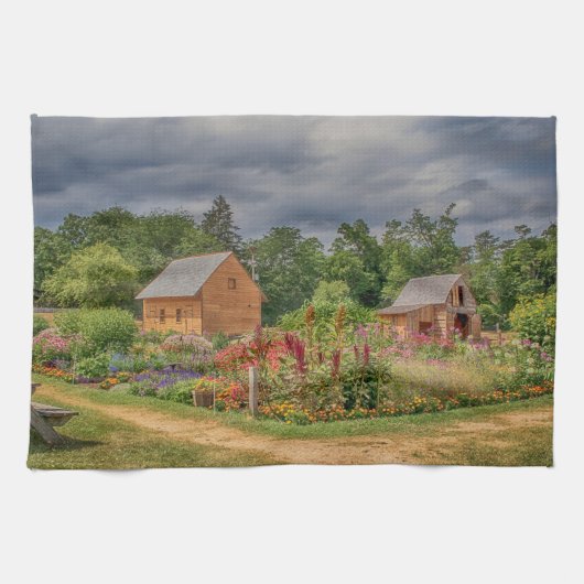 Tuinen in de Adirondacks Theedoek (Horizontaal)