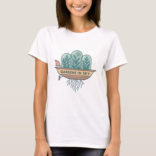 Tuinen In Sky Cloud Planter T-Shirt (Voorkant)