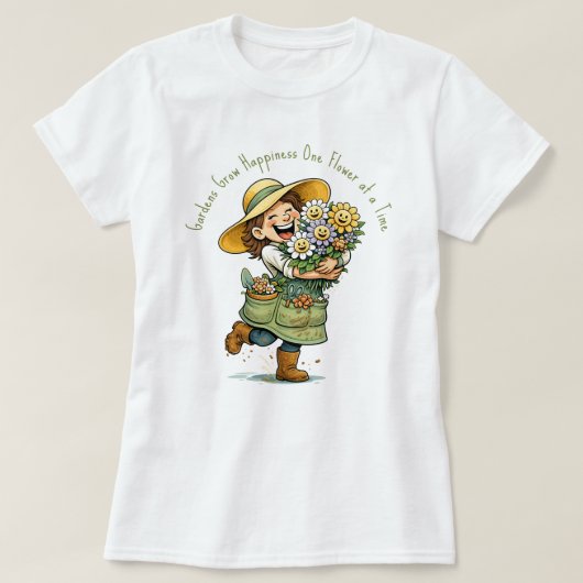 Tuinen Kweken Geluk T-shirt (Design voorkant)