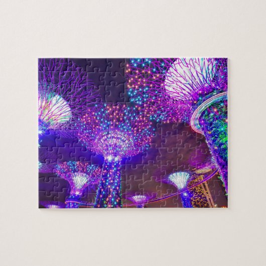 Tuinen langs de Baai Singapore . Legpuzzel (Horizontaal)