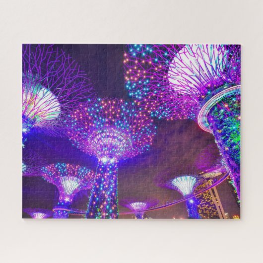 Tuinen langs de Baai Singapore . Legpuzzel (Horizontaal)