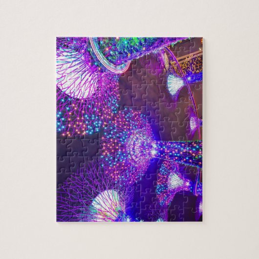 Tuinen langs de baai van Singapore. Legpuzzel (Verticaal)