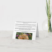 Tuinen Notecard Daylily "Sabine Baur" W de nieuwe Kaart (Achterkant)