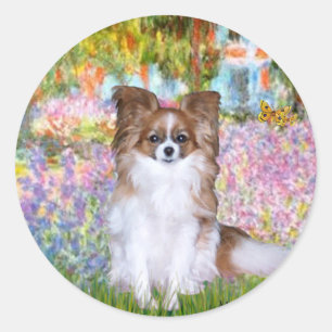 Tuinen - Papillon 6 Ronde Sticker