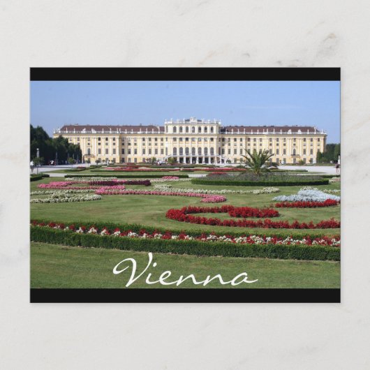 tuinen schönbrunn wenen briefkaart (Voorkant)