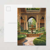 Tuinen van Alhambra Spanje Briefkaart (Voorkant / Achterkant)