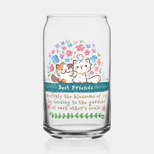 Tuinen van Beste Vrienden - Paisley & Mignon Katte Blikvorm Glas