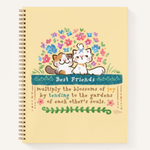 Tuinen van Beste Vrienden - Paisley & Mignon Katte Notitieboek