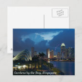 Tuinen van de baai en de Singapore Flyer Briefkaart (Voorkant / Achterkant)
