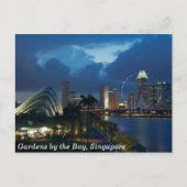 Tuinen van de baai en de Singapore Flyer Briefkaart (Voorkant)