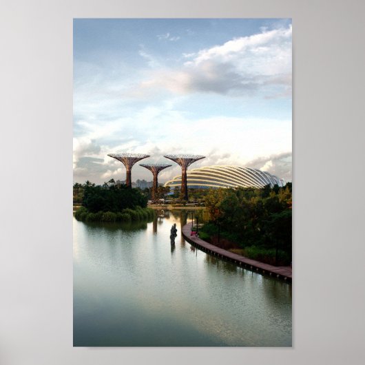 Tuinen van de baai, Singapore - Poster (Voorkant)