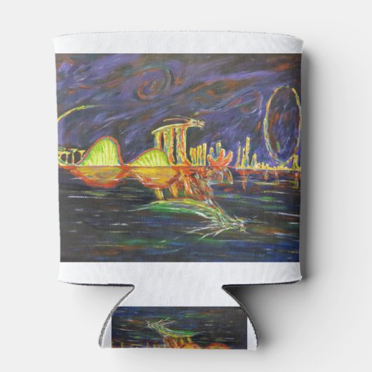 Tuinen van de Bay Dragon Singapore Blikjeskoeler (Achterkant)