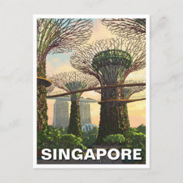 Tuinen van de Bay Singapore Briefkaart