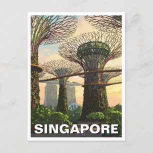 Tuinen van de Bay Singapore Briefkaart
