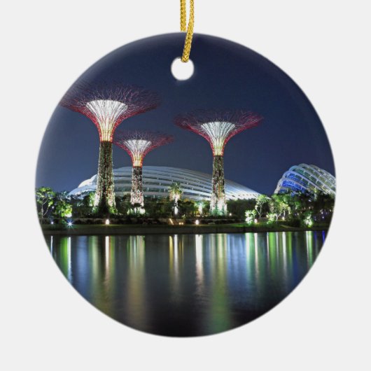 Tuinen van de Bay Singapore Keramisch Ornament (Voorkant)