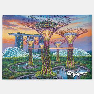 Tuinen van de Bay Singapore Magneet