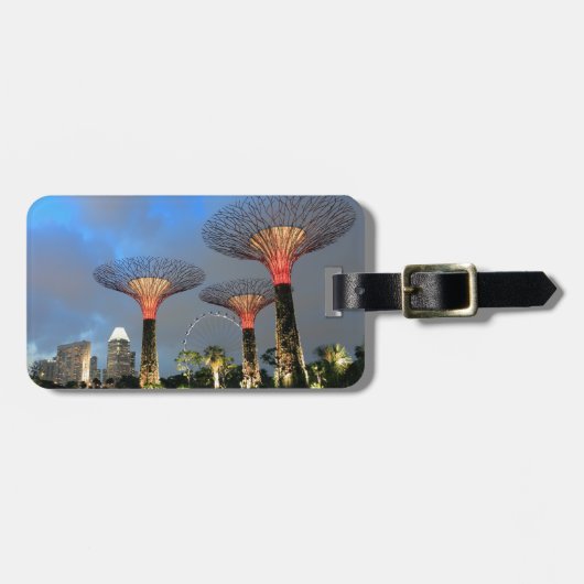 Tuinen van de Bay Singapore Supertree Grove Bagagelabel (Voorkant horizontaal)